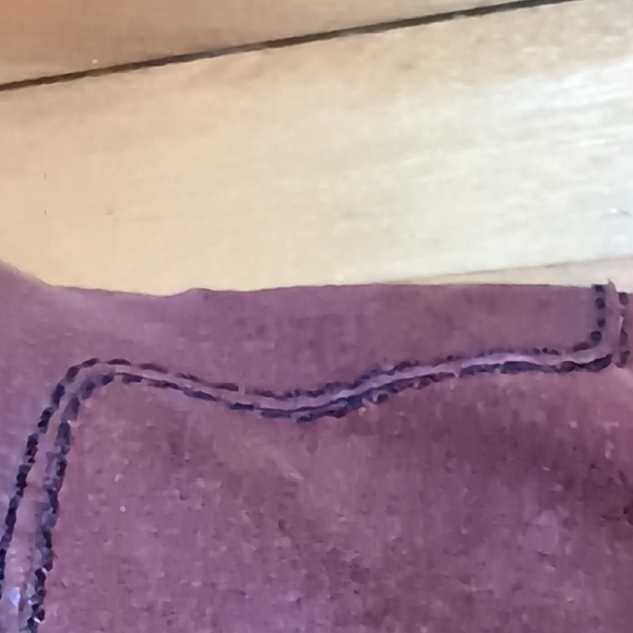 Elegant Maroon Heeled Boots Zipper Say 35 But Seem Larger - Picture 7 of 13